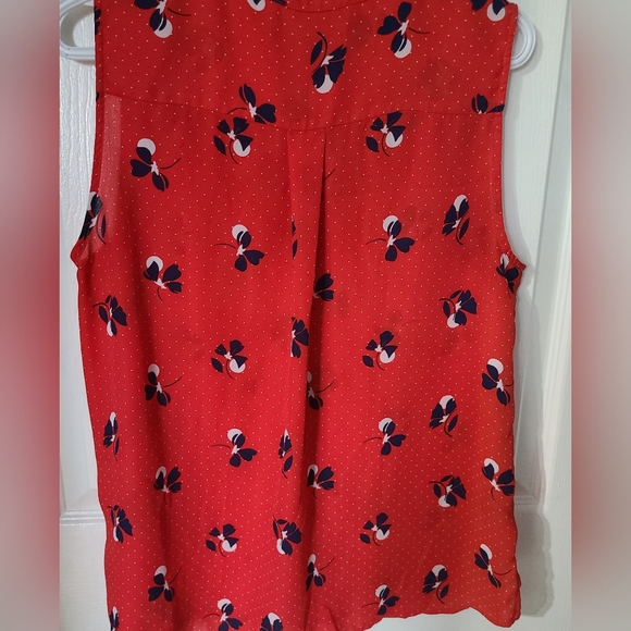 Amanda Green Sleeveless Blouse Size large - Picture 3 of 3